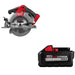 Milwaukee 2833-20 M18 FUEL 6-1/2" Circ Saw W/ FREE 48-11-1880 M18 XC8 BATTERY