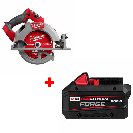 Milwaukee 2834-20 M18 FUEL Circ Saw, Bare W/ FREE 48-11-1881 M18 Battery Pack