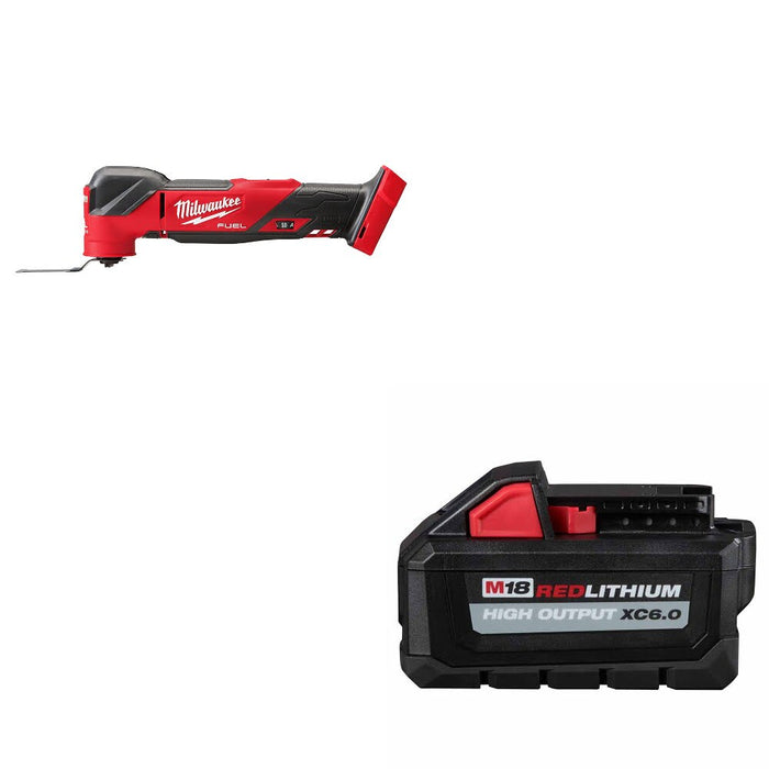 Milwaukee 2836-20 M18 FUEL Multi-Tool, Bare W/ 48-11-1865 M18 XC6.0 Battery Pack