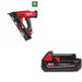 Milwaukee 2839-20 M18 FUEL™ 15Ga Nailer w/ FREE 48-11-1820 M18 2.0 Battery Pack