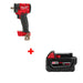 Milwaukee 2855-20 M18 FUEL Impact Wrench w/ FREE 48-11-1850 M18 Battery Pack