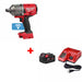 Milwaukee 2864-20 M18 FUEL Impact Wrench w/ FREE 48-59-1850 M18 Starter Kit