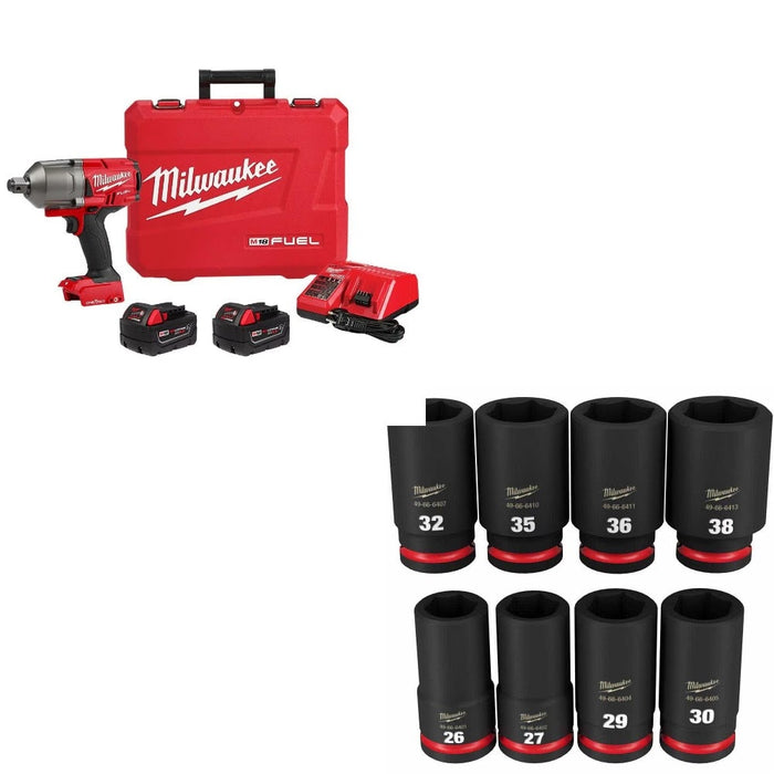 Milwaukee 2864-22R Impact Wrench Kit W/ FREE 8PC Socket Set