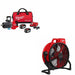 Milwaukee 2868-22HD 1in D-Handle Impact Wrench Kit W/ FREE 0821-20 Fan