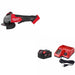 Milwaukee 2880-20 M18 FUEL Grinder W/ 48-59-1850 M18 XC5.0 Starter Kit