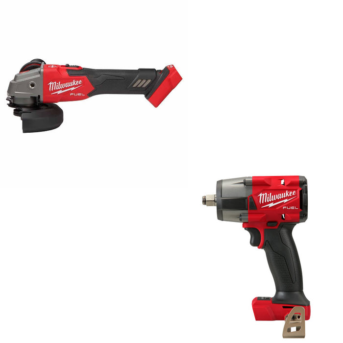 Milwaukee 2889-20 M18 FUEL Grinder W/ FREE 2962-20 M18 FUEL 1/2" Impact Wrench