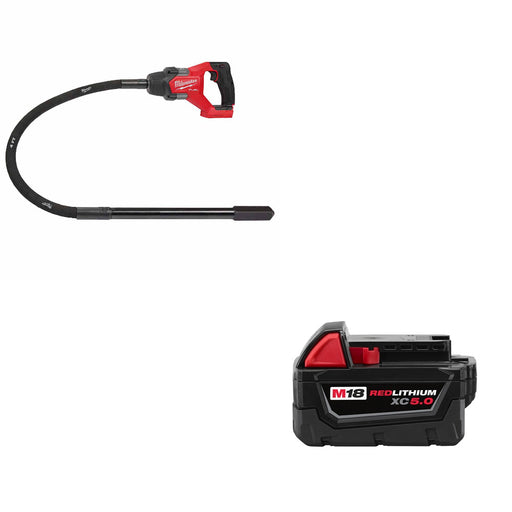 Milwaukee 2910-20 M18 FUEL™ 4' Vibrator W/ FREE 48-11-1850 M18 XC5 Battery Pack