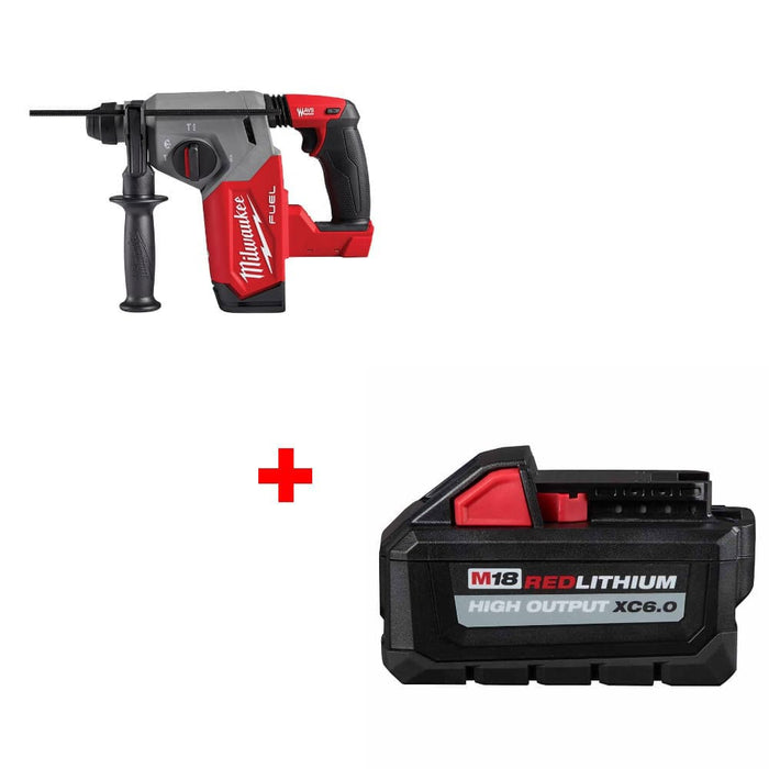Milwaukee 2912-20 M18 FUEL 1" Rotary Hammer w/ FREE 48-11-1865 M18 Battery Pack