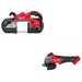 Milwaukee 2929-20 Deep Cut Band Saw W/ FREE 2880-20 4-1/2" / 5" Grinder Paddle Switch, No-Lock