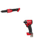 Milwaukee 2939-20 Braking Die Grinder, Slide Switch W/ FREE 2953-20 1/4" Hex Impact Driver
