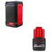 Milwaukee 2951-20 M12 Radio + Charger W/ FREE 48-11-2425 M12 CP2.5 Battery Pack