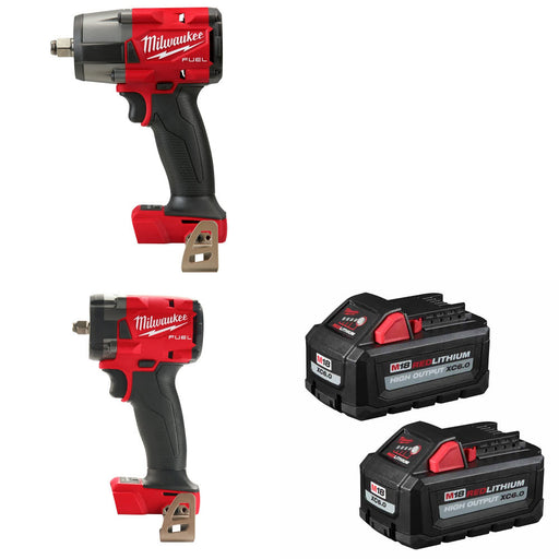 Milwaukee 2962-20 M18 Impact Wrench W/ EXTRA Impact Wrench & FREE Battery-2Pk