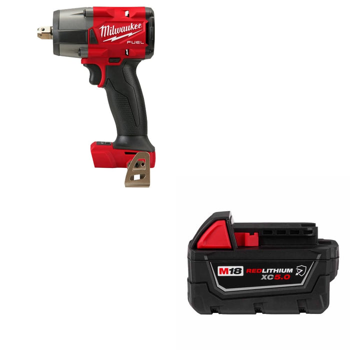 Milwaukee 2962P-20 M18 FUEL Impact Wrench w/ FREE 48-11-1850R M18 XC5.0 Battery