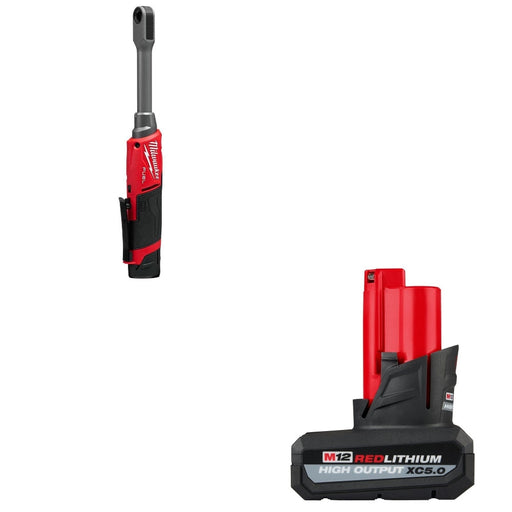 Milwaukee 3050-21 M12 INSIDER Ratchet Kit W/ FREE 48-11-2450 XC5.0 Battery