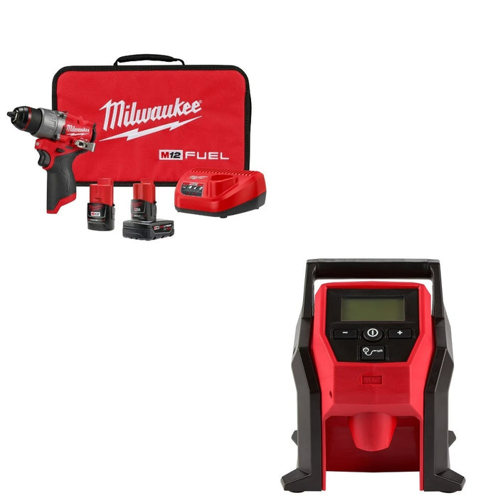 Milwaukee 3403-22 Drill/Driver Kit W/ FREE 2475-20 Inflator