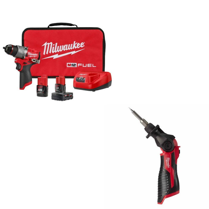 Milwaukee 3403-22 Drill/Driver Kit W/ FREE 2488-20 Soldering Iron