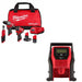 Milwaukee 3424-23 M12 FUEL 3-Tool Kit W/ FREE 2475-20 M12 Compact Inflator