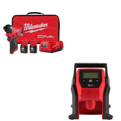 Milwaukee 3453-22 Impact Driver Kit W/ FREE 2475-20 Inflator