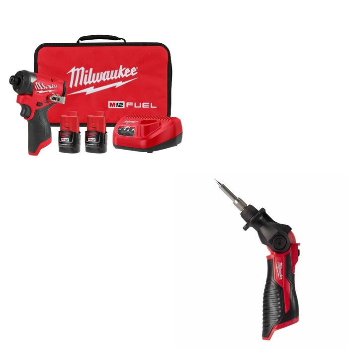 Milwaukee 3453-22 Impact Driver Kit W/ FREE 2488-20 Soldering Iron
