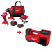 Milwaukee 3693-22CX M18 2-Tool Combo Kit W/ FREE 2848-20 M18 Tire Inflator, Bare