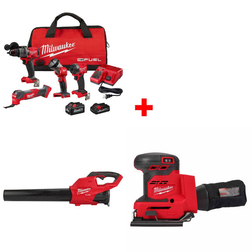 Milwaukee 3698-24MT M18 4-Tool Combo Kit w/ FREE 2724-20 Blower & Sheet Sander