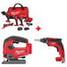 Milwaukee 3698-24MT M18 4-Tool Combo Kit w/ FREE 2737-20 Jig Saw & Screw Gun