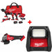Milwaukee 3698-24MT M18 4-Tool Combo Kit w/ FREE 2880-20 M18 Grinder & Light