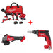 Milwaukee 3698-24MT M18 4-Tool Combo Kit w/ FREE 2880-20 M18 Grinder & Screw Gun