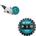Makita 4114X 14in Angle Cutter Kit W/ FREE B-69674 14in Diamond Blade