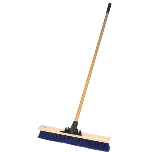 Weiler 44606 24" Pro-Flex Stiff Blue Polypropylene Sweep with 60" Wood Handle