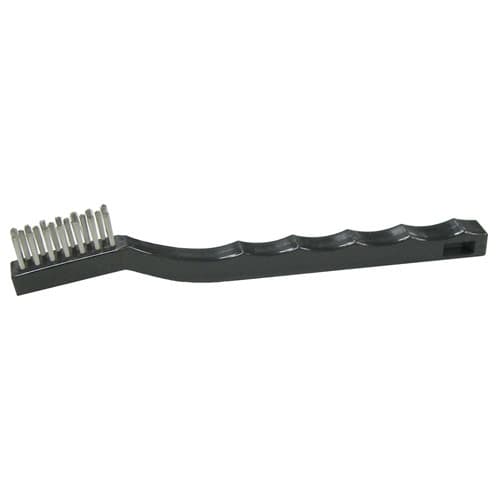 Weiler 44806 Vortec Pro Small Hand Wire Scratch Brush, SS Fill, Plastic Handle, 3 x 7 Rows