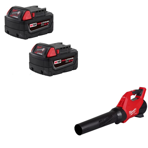 Milwaukee 48-11-1852 M18 XC5.0 Battery-2 Pack W/ FREE 3017-20 M18 FUEL Blower