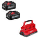 Milwaukee 48-11-1862 XC6.0 Battery 2-Pack Kit W/ FREE Six Bay Charger