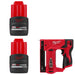 Milwaukee 48-11-2425 M12 CP2.5 Battery-2 Pack w/ FREE 2447-20 M12 3/8" Stapler