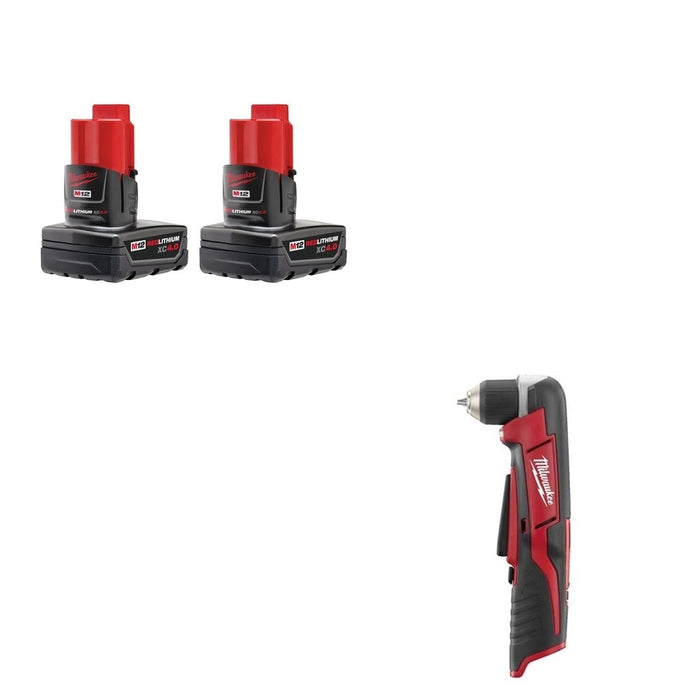 Milwaukee 48-11-2442 M12 Battery W/ FREE 2415-20 3/8" Right Angle Drill Driver