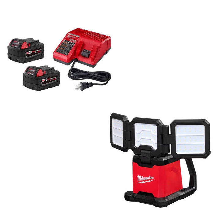 Milwaukee 48-59-1852B M18 18V Starter Kit W/ FREE 2368-20 M18 Flood & Area Light