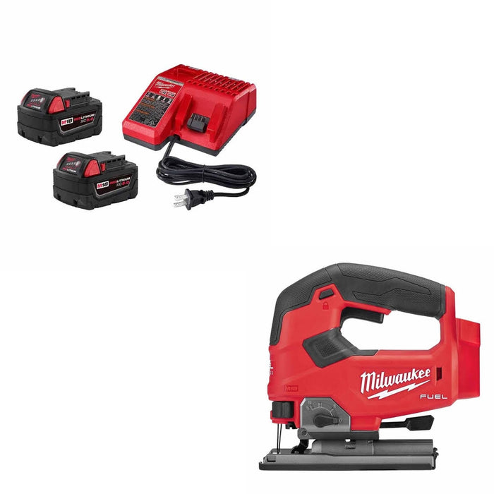 Milwaukee 48-59-1852B M18 18V Starter Kit w/ FREE 2737-20 M18 FUEL Jig Saw, Bare