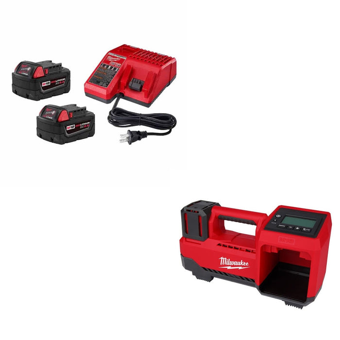 Milwaukee 48-59-1852B M18 18V Starter Kit w/ FREE M18 Tire Inflator, Bare Tool