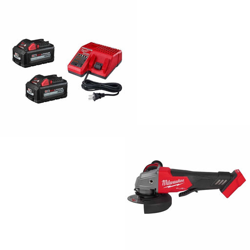 Milwaukee 48-59-1862S Battery/Charger Kit W/ FREE 2880-20 Grinder