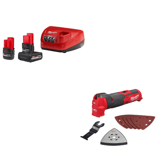 Milwaukee 48-59-2452S M12 Starter Kit w/ FREE 2526-20 M12 FUEL Multi-Tool, Bare