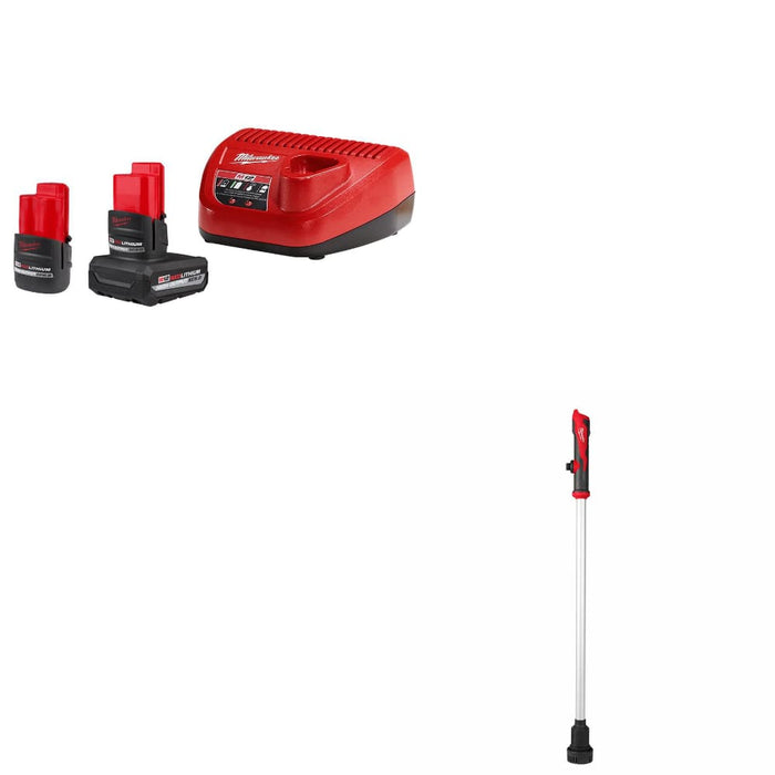 Milwaukee 48-59-2452S M12 Starter Kit w/ FREE 2579-20 M12 Stick Transfer Pump