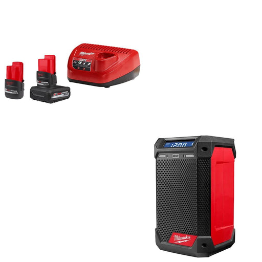 Milwaukee 48-59-2452S M12 Starter Kit w/ FREE 2951-20 M12™ Radio + Charger
