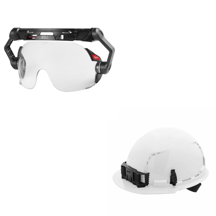 Milwaukee BOLT Eye Visor Kit W/ FREE White Vented Hard Hat