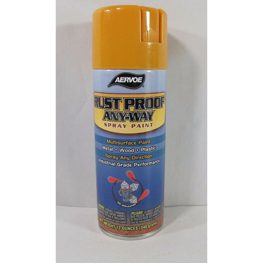 Aervoe 168 Cat. Yellow (New) Rust Proof Enamel Any-Way Spray Paint