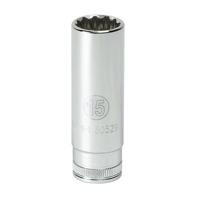 GearWrench 80400 3/8" Drive 6 Point Deep Metric Socket 18mm