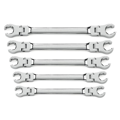 GearWrench 81910 5 Pc. Flex Head Flare Nut SAE Wrench Set