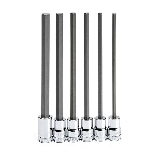 GearWrench 82554 6 Pc. 3/8" Drive Long Length Hex Bit Metric Socket Set