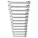 GearWrench 85597 12 Pc. 72-Tooth 12 Point Open End Ratcheting Metric Wrench Set