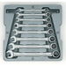 GearWrench 9308D 8 Pc. 72-Tooth 12 Point Ratcheting Combination SAE Wrench Set