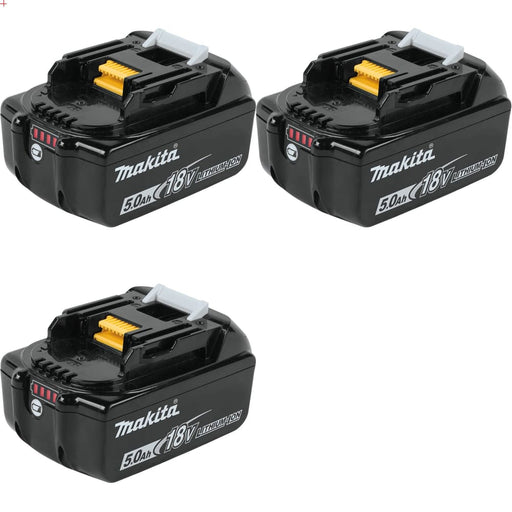 Makita BL1850B 18V LXT Lithium-Ion 5.0Ah Battery, 2-Pack w/ FREE EXTRA Battery